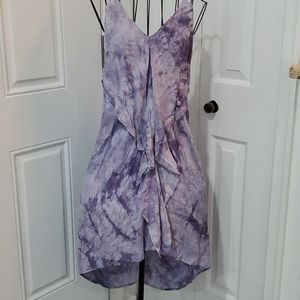 Sale NWOT Purple and white tye died Midi Dress.